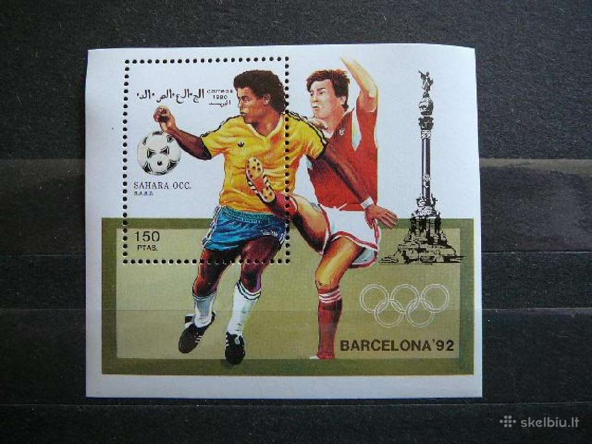 Futbolas Barselona92 Sahara Mnh sh249