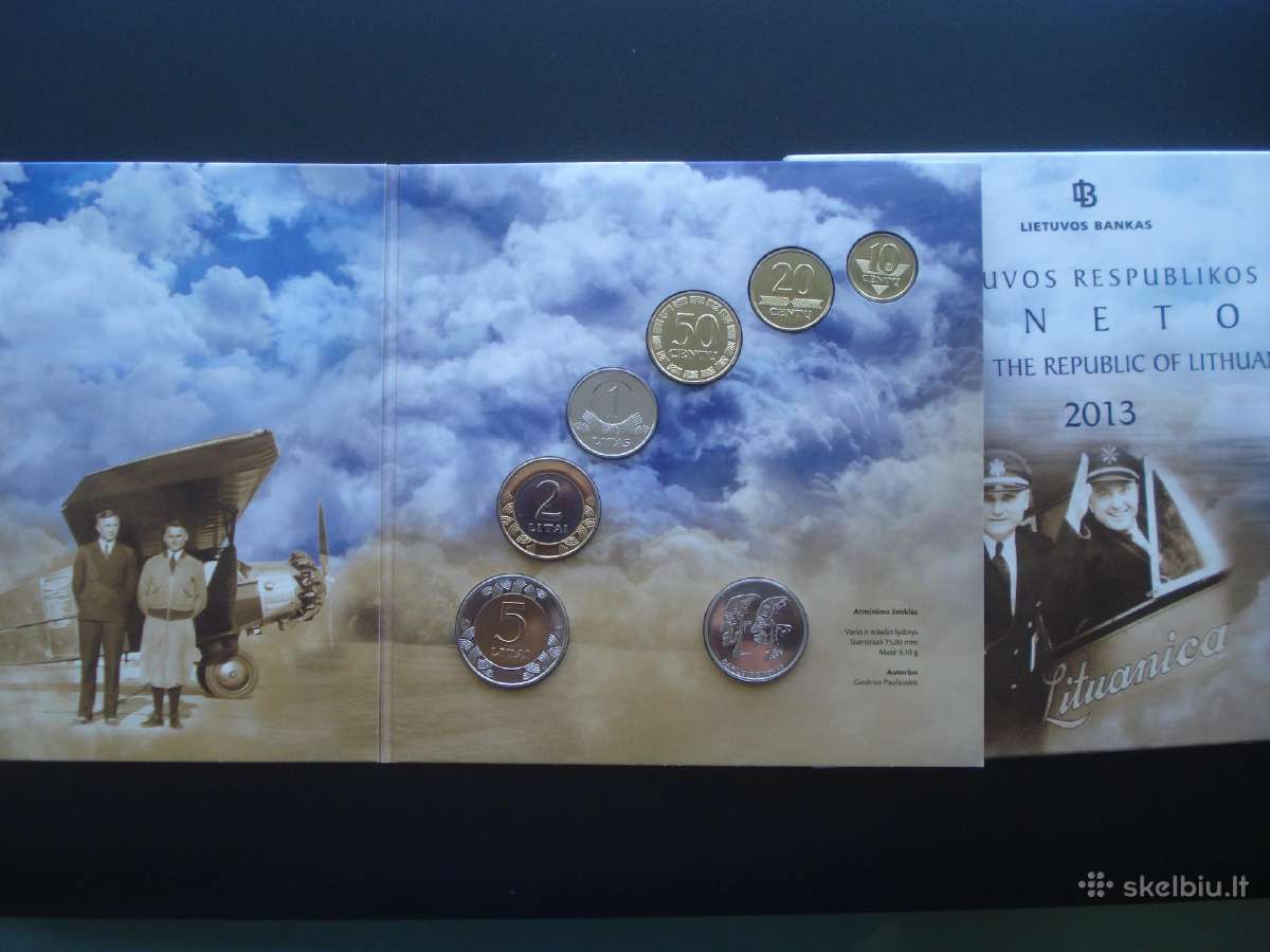2013 m, Lb monetų rinkinys S. Dariui ir S. Girėnui - nuotraukos Nr. 5