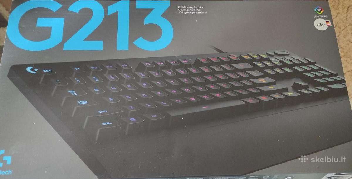Logitech G213 Prodigy klaviatūra De + G910 Knopkės