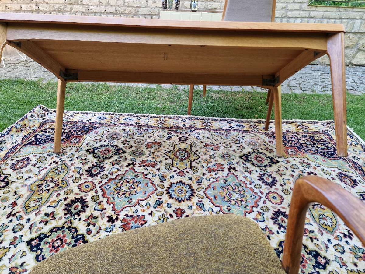 Vintažinis mid century ąžuolinis kavos staliukas - nuotraukos Nr. 18