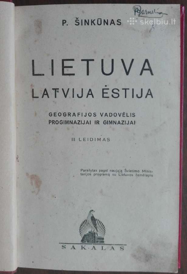 1847. Lietuva Latvija Ėstija P. Šinkūnas - nuotraukos Nr. 2