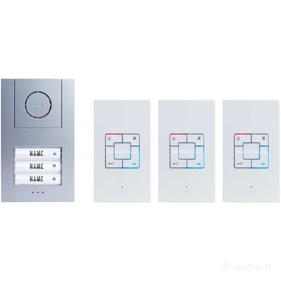 Naujas audio domofonas, tinka 3 butams