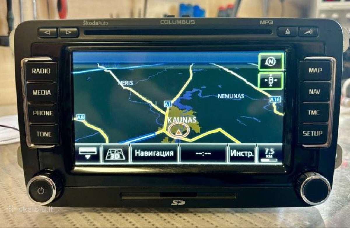 Škoda Rns 510 multimedija , LED ekranas - nuotraukos Nr. 3