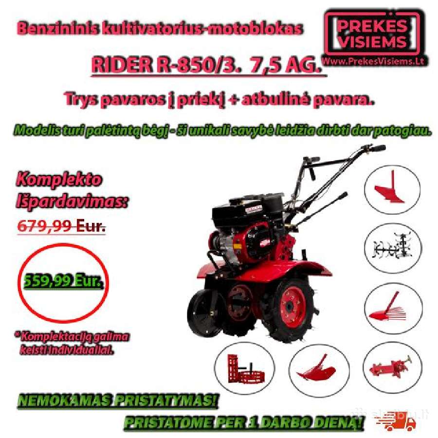 Motoblokai, kultivatoriai Pigiau nerasite 100%! - nuotraukos Nr. 6