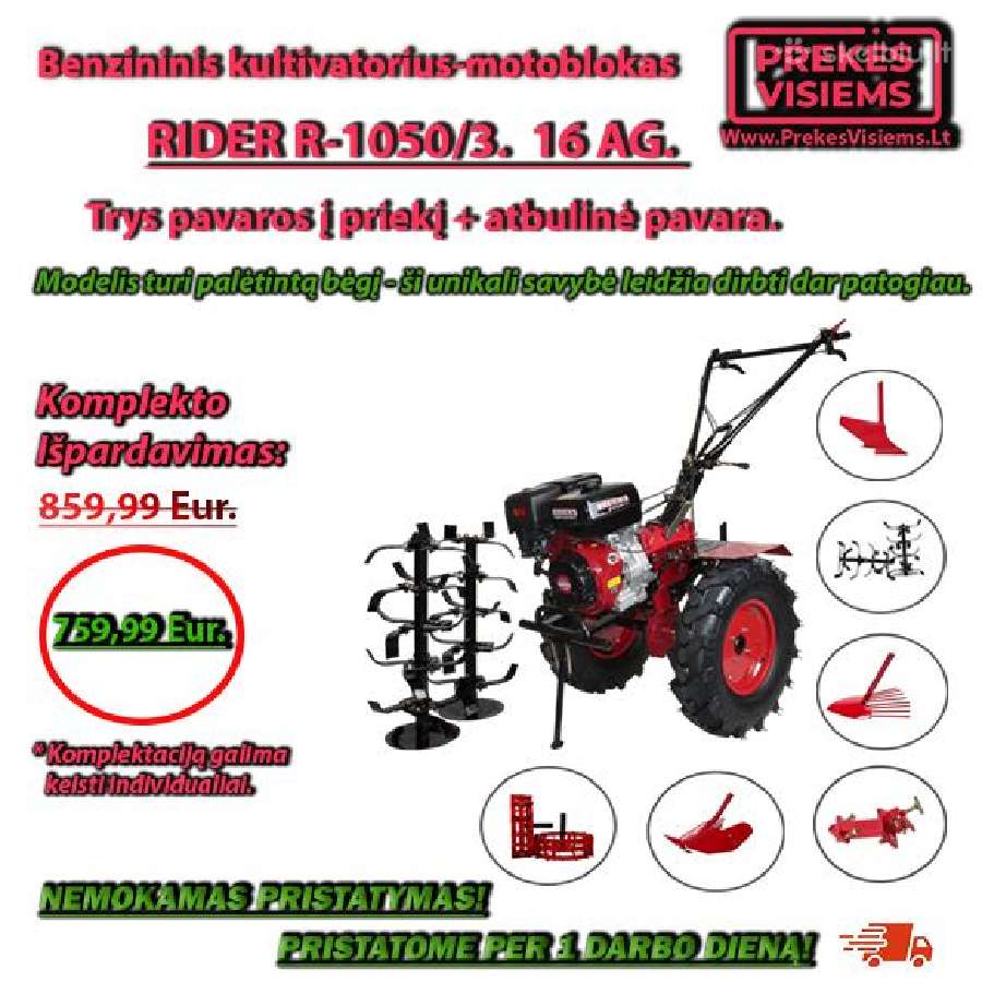 Motoblokai, kultivatoriai Pigiau nerasite 100%! - nuotraukos Nr. 9
