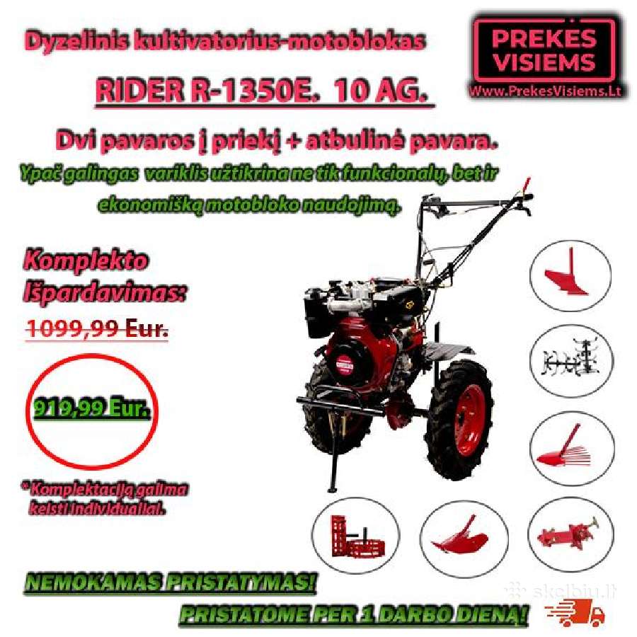 Motoblokai, kultivatoriai Pigiau nerasite 100%! - nuotraukos Nr. 10