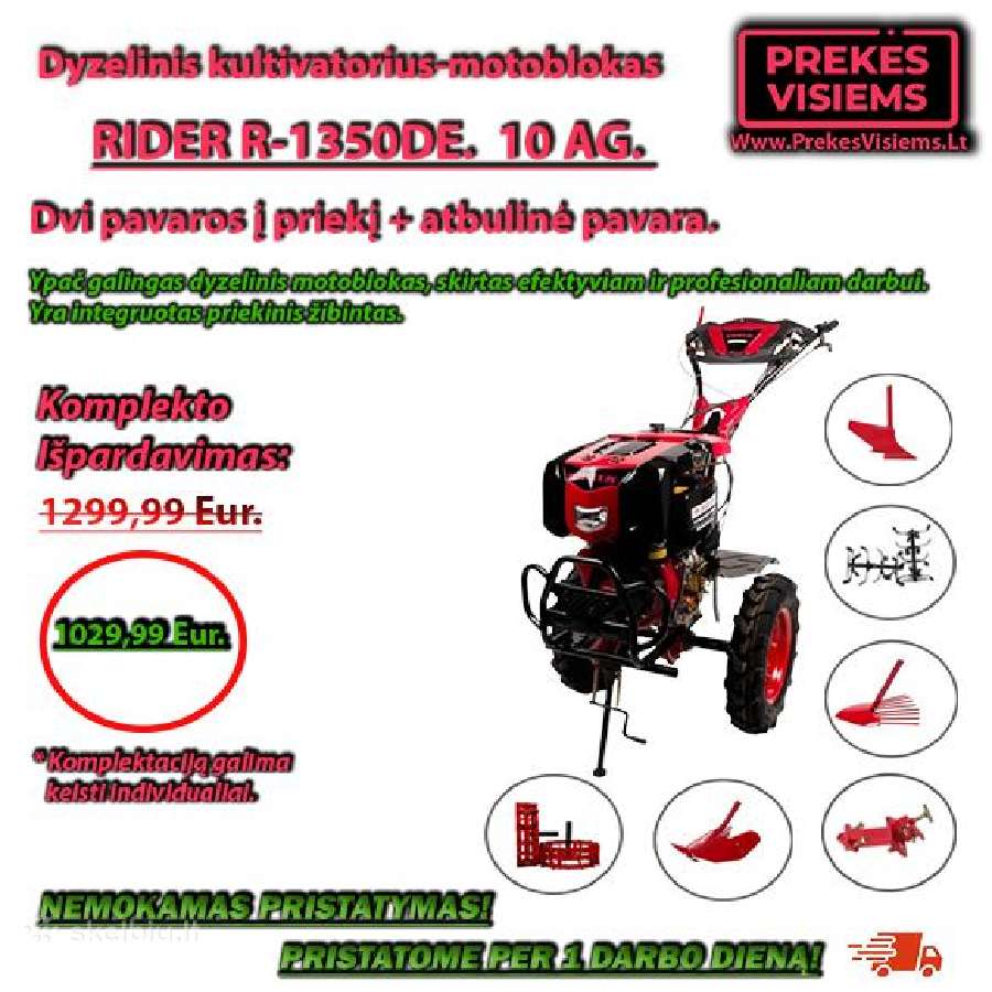 Motoblokai, kultivatoriai Pigiau nerasite 100%! - nuotraukos Nr. 11