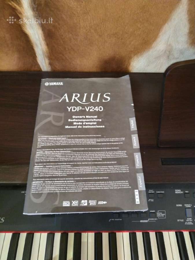 Elektrinis pianinas Yamaha Arius Ydp-v240 - nuotraukos Nr. 6