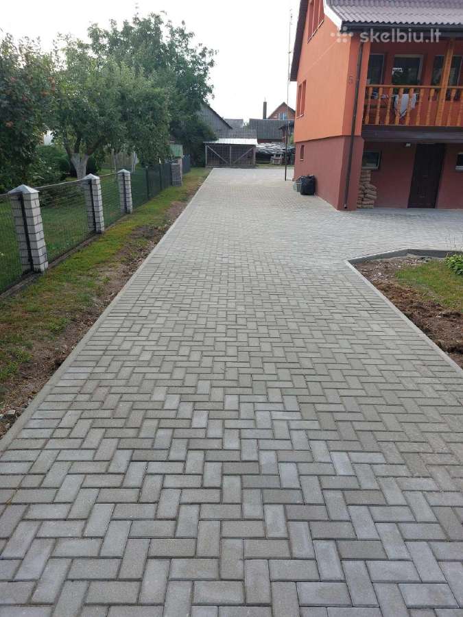 12€ kv trinkelių klojimas pagrindu ruosimas - nuotraukos Nr. 13