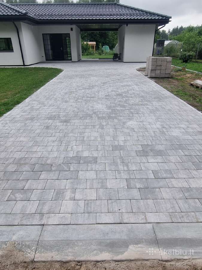 12€ kv trinkelių klojimas pagrindu ruosimas - nuotraukos Nr. 22