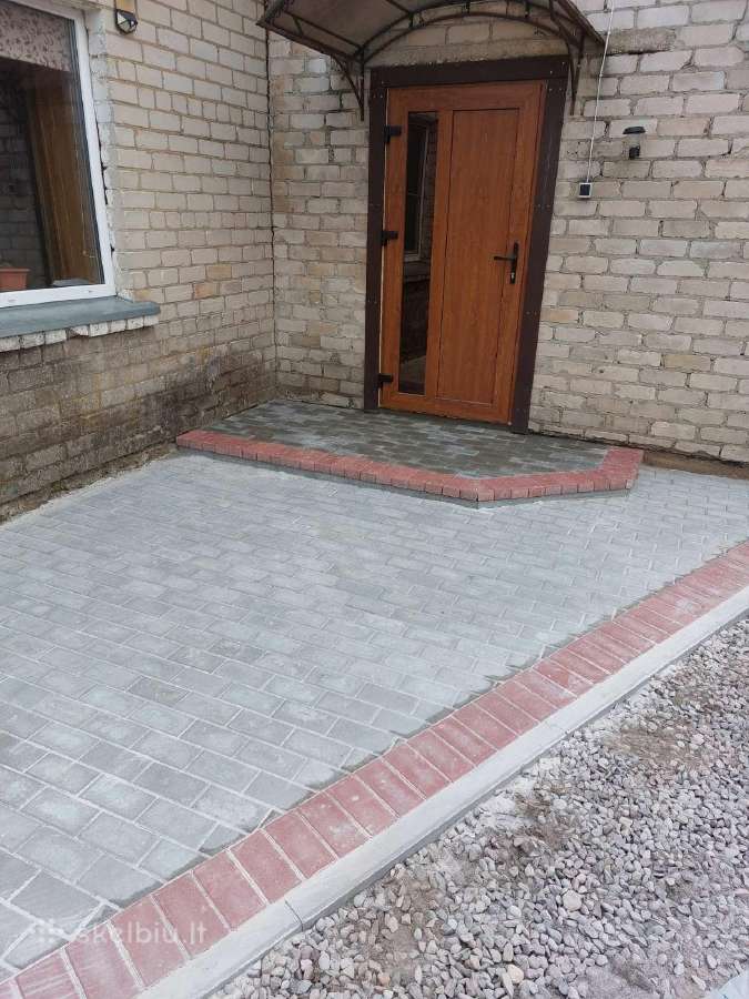 12€ kv trinkelių klojimas pagrindu ruosimas - nuotraukos Nr. 23