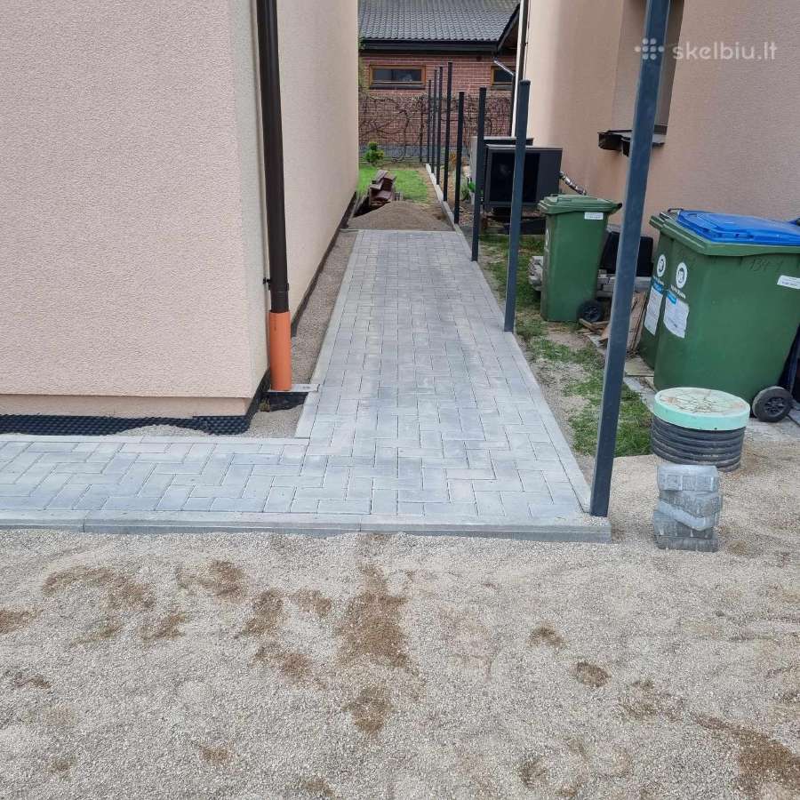 12€ kv trinkelių klojimas pagrindu ruosimas - nuotraukos Nr. 31
