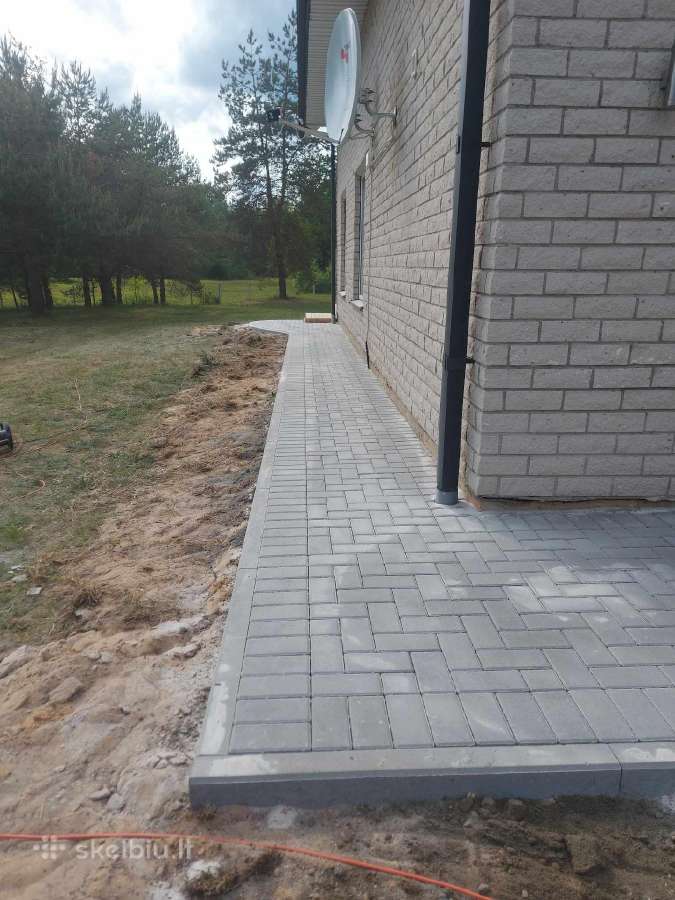 12€ kv trinkelių klojimas pagrindu ruosimas - nuotraukos Nr. 32
