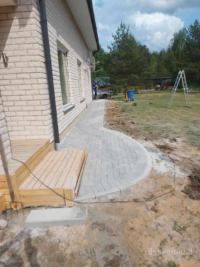 12€ kv trinkelių klojimas pagrindu ruosimas - nuotraukos Nr. 33