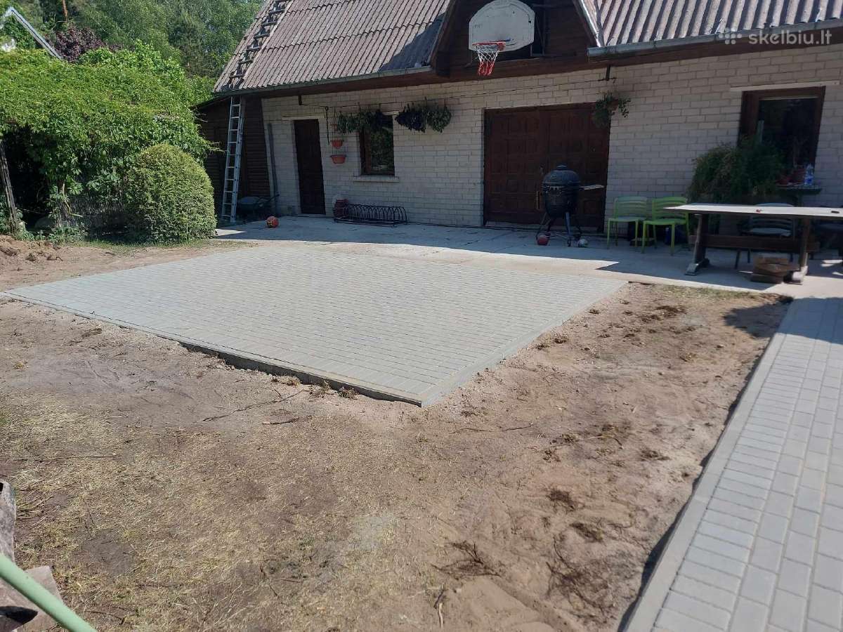 12€ kv trinkelių klojimas pagrindu ruosimas - nuotraukos Nr. 38