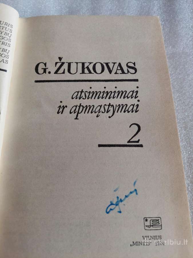 G. Žukovas. Atsiminimai ir apmąstymai - nuotraukos Nr. 2