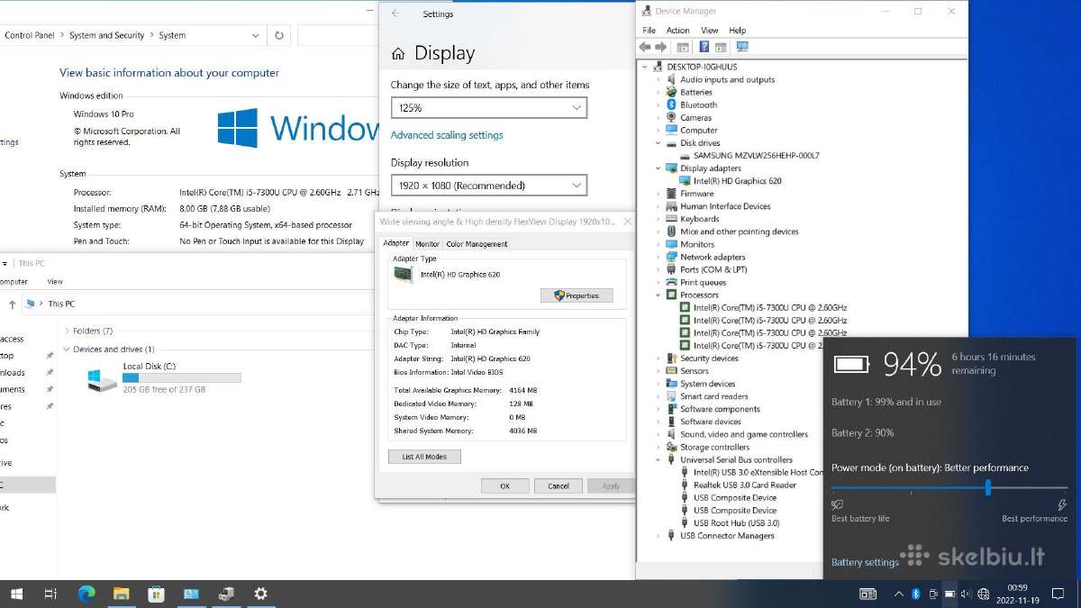 Greitas, lengvas, plonas Lenovo T470s 16gb SSD - nuotraukos Nr. 9