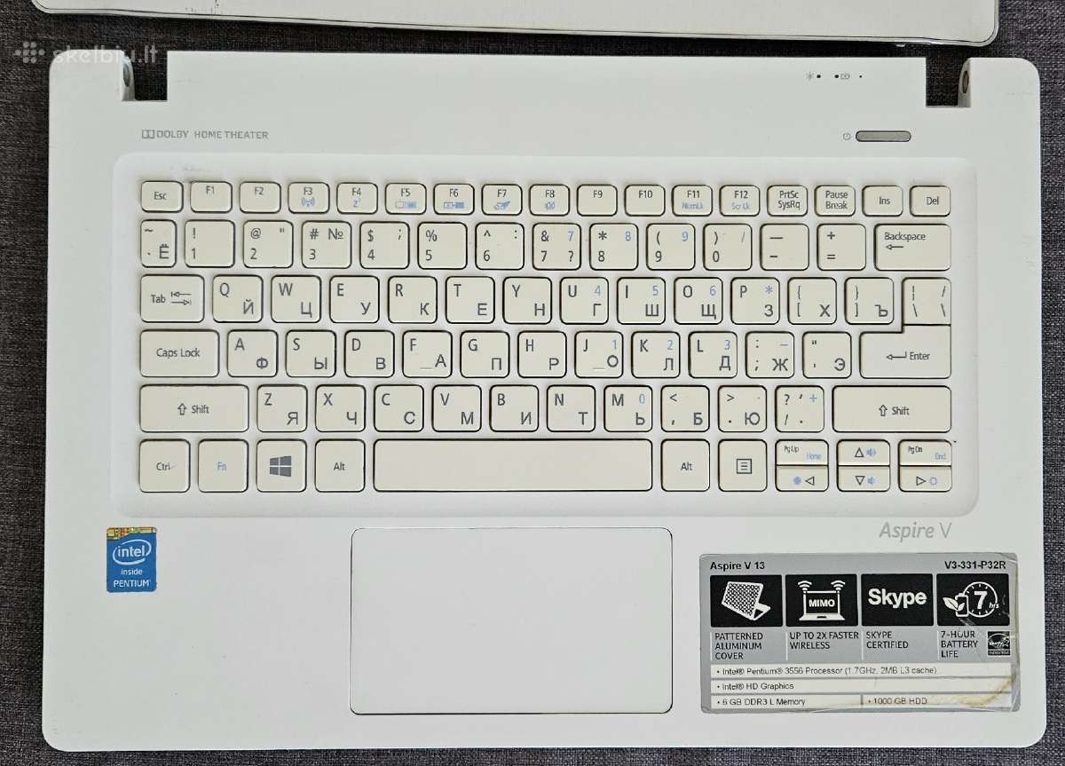 Kompiuteris Nešiojamas Acer Aspire V3-331-p32r - nuotraukos Nr. 2