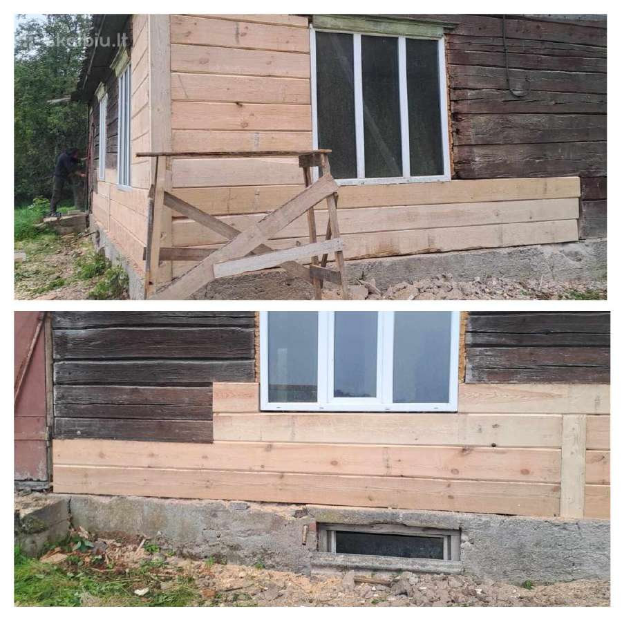 Senų rąstinių namų rekonstrukcija - nuotraukos Nr. 13