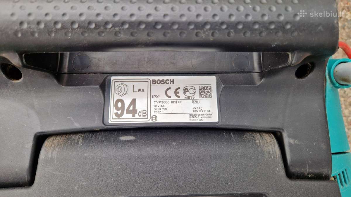 Bosch Rotak 37li ir 43li Akumuliatorinės vejapjov. - nuotraukos Nr. 12