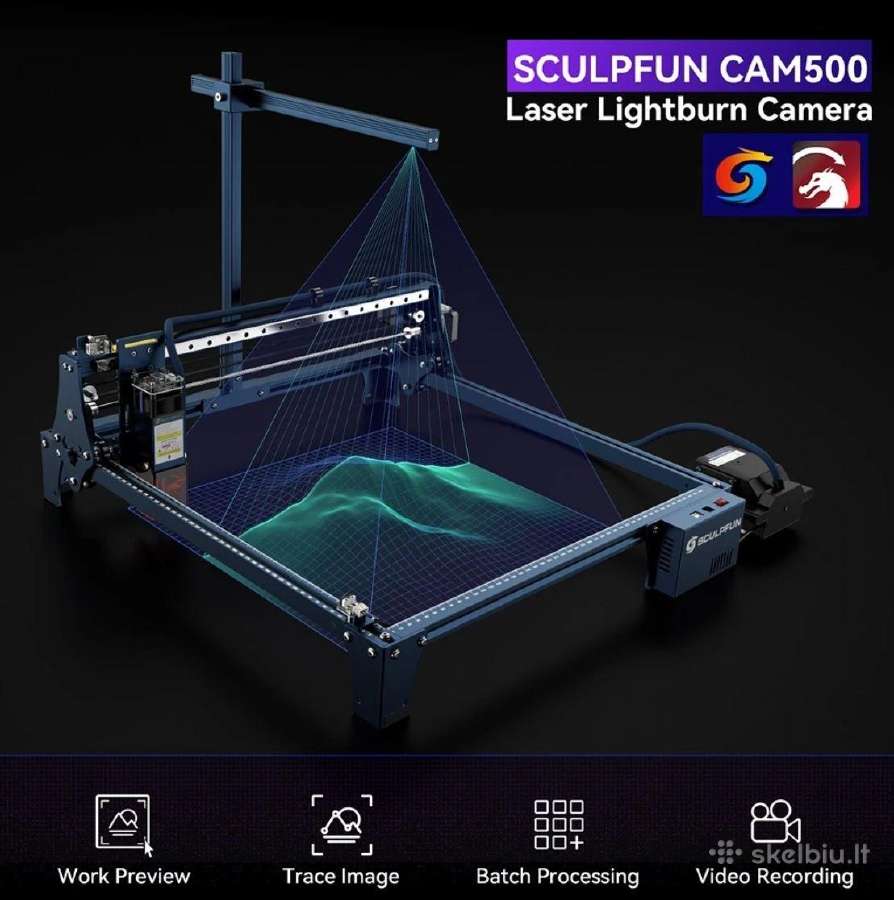 Sculpfun S10 10w lazerinės graviravimo staklės - nuotraukos Nr. 3