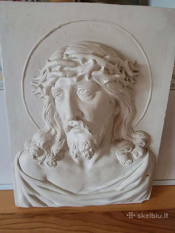 Gipsinis Kristaus bareljefas