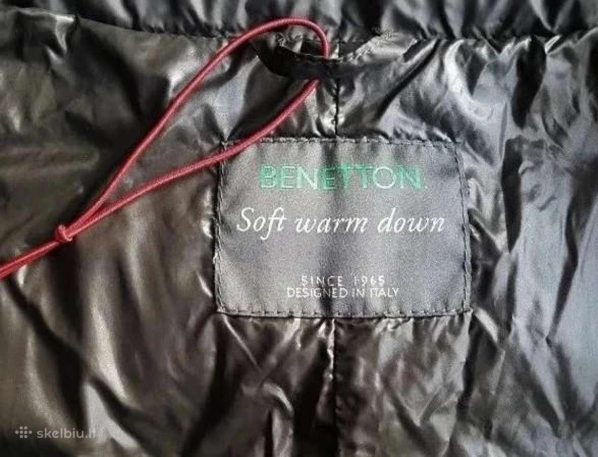 Pūkinė lengva Benetton striukė/paltas - nuotraukos Nr. 3