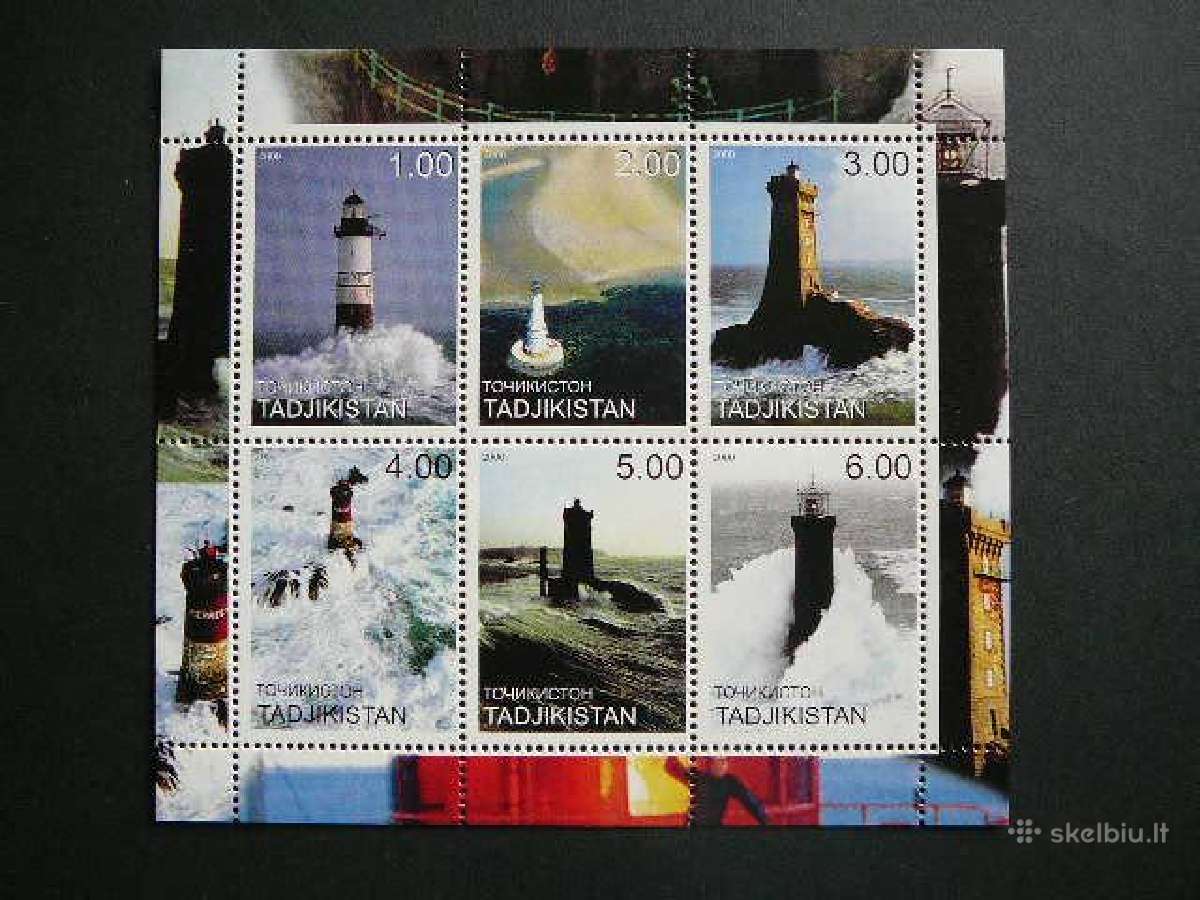 Svyturiai Tadzikistanas 2000 Mnh td887