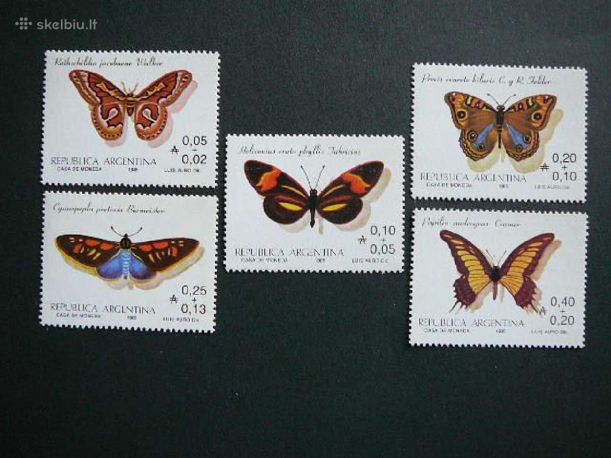 Drugeliai Argentina 1985 Mnh arg113
