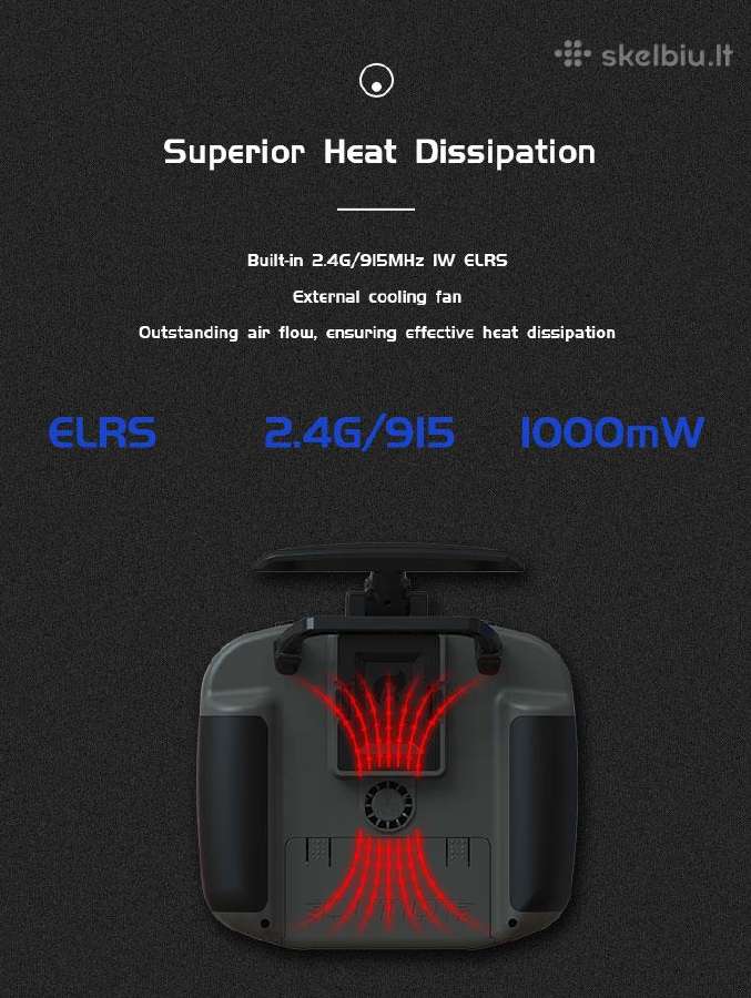 Nauji Jumperrc T15 Elrs 1000mw valdymo pultai CNC - nuotraukos Nr. 6