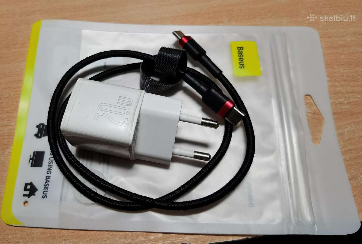 Baseus 20w + 50 cm type-c i type-c kabelis - nuotraukos Nr. 2
