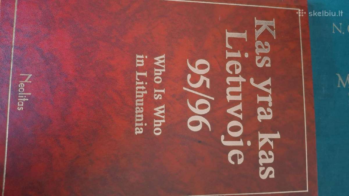 Knyga "Kas yra kas Lietuvoje 95/96"