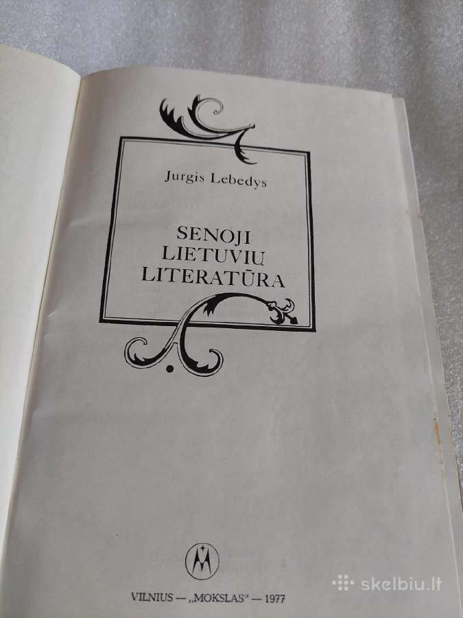 Senoji lietuvių literatūra - nuotraukos Nr. 2