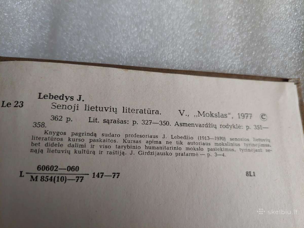 Senoji lietuvių literatūra - nuotraukos Nr. 3