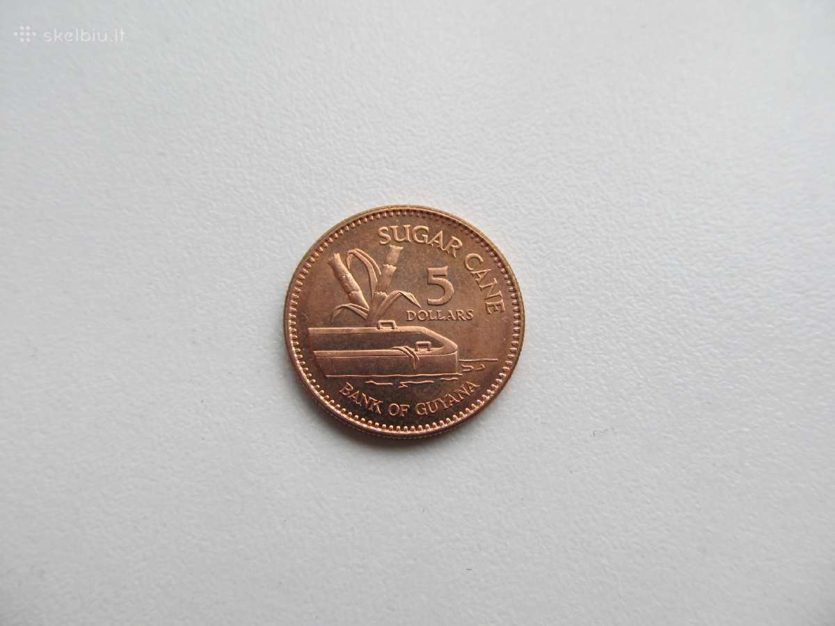 1 ir 5 doleriai , Gajana - nuotraukos Nr. 3