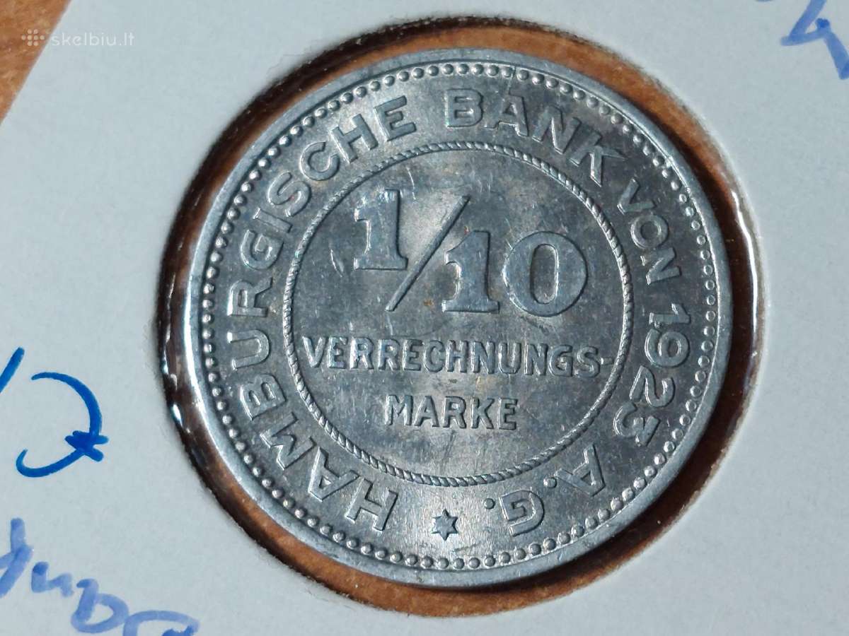 Hamburgas 1/10 mark 1923