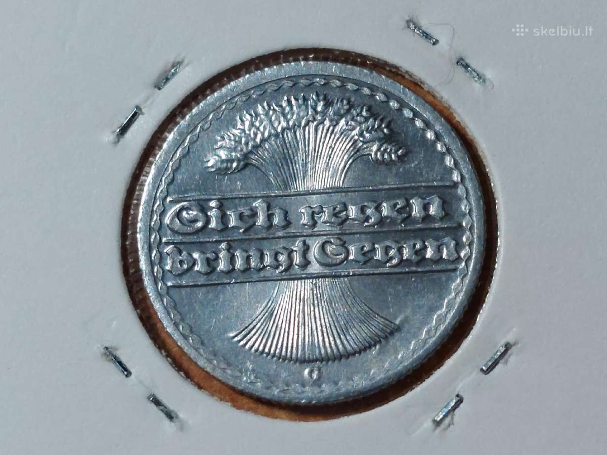 Vokietija 50 pfennig 1922 G - nuotraukos Nr. 2