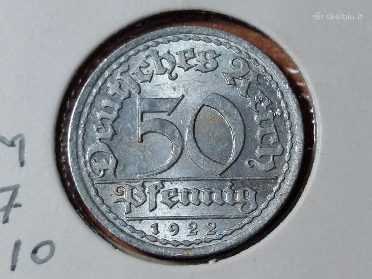 Vokietija 50 pfennig 1922 A