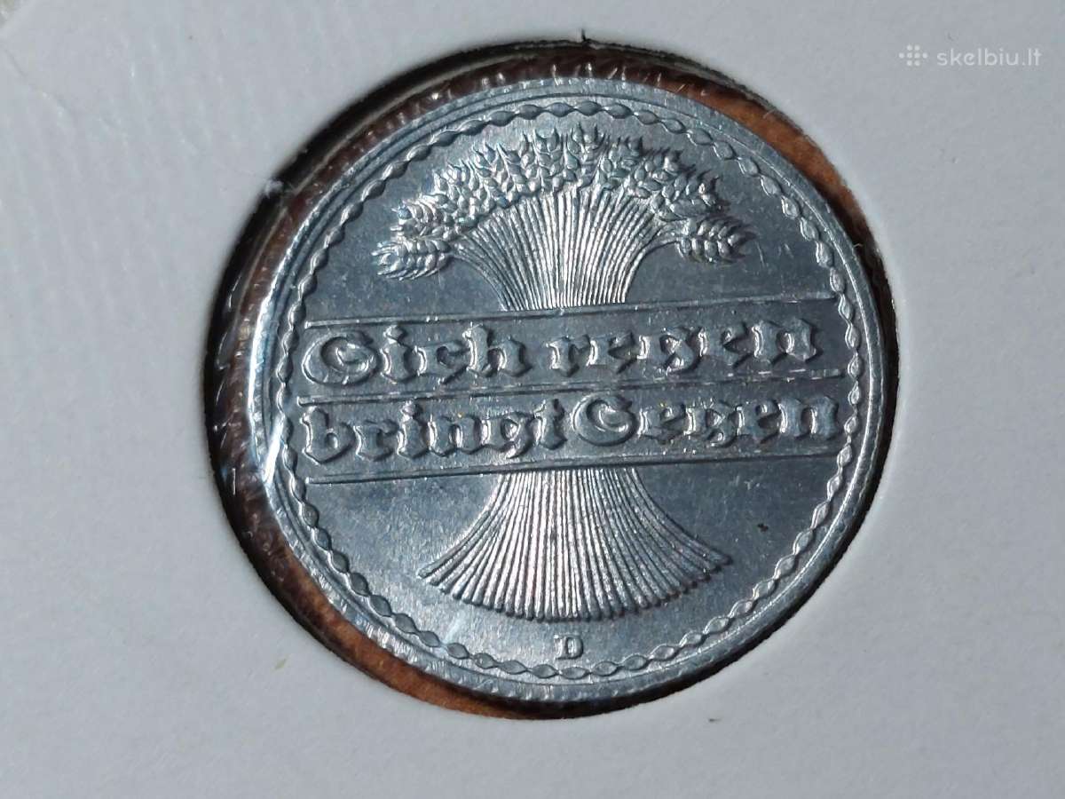 Vokietija 50 pfennig 1921 D - nuotraukos Nr. 2