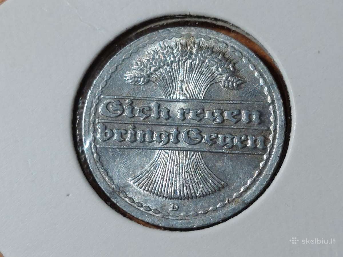 Vokietija 50 pfennig 1920 D - nuotraukos Nr. 2