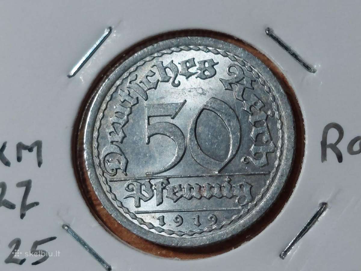 Vokietija 50 pfennig 1919 A