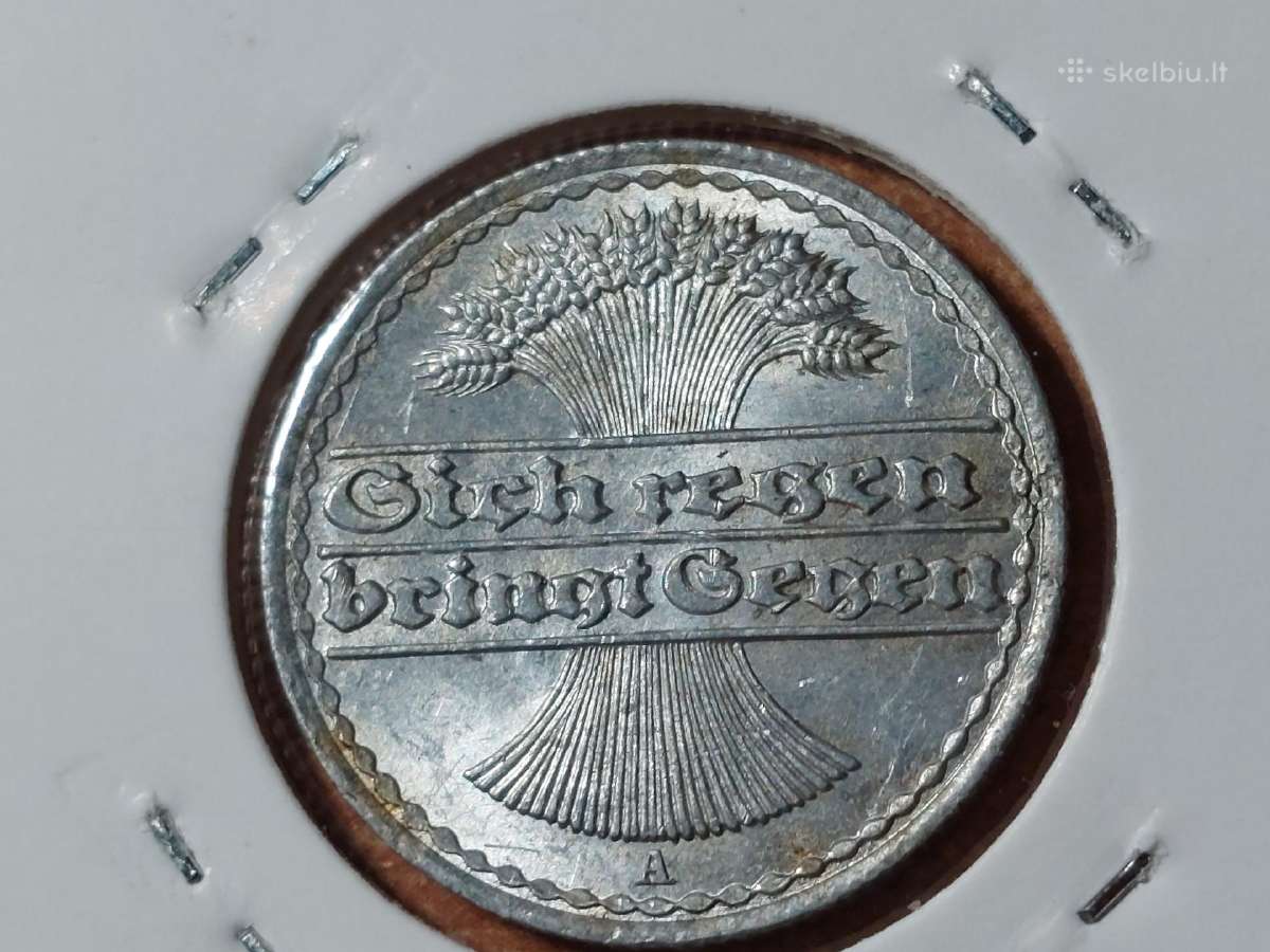 Vokietija 50 pfennig 1919 A - nuotraukos Nr. 2