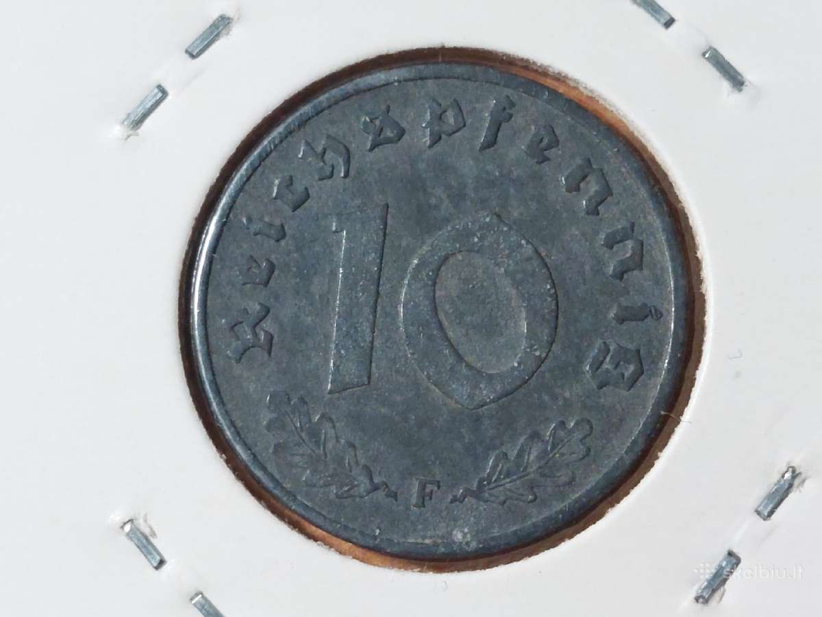 Vokietija 10 pfennig 1943 F