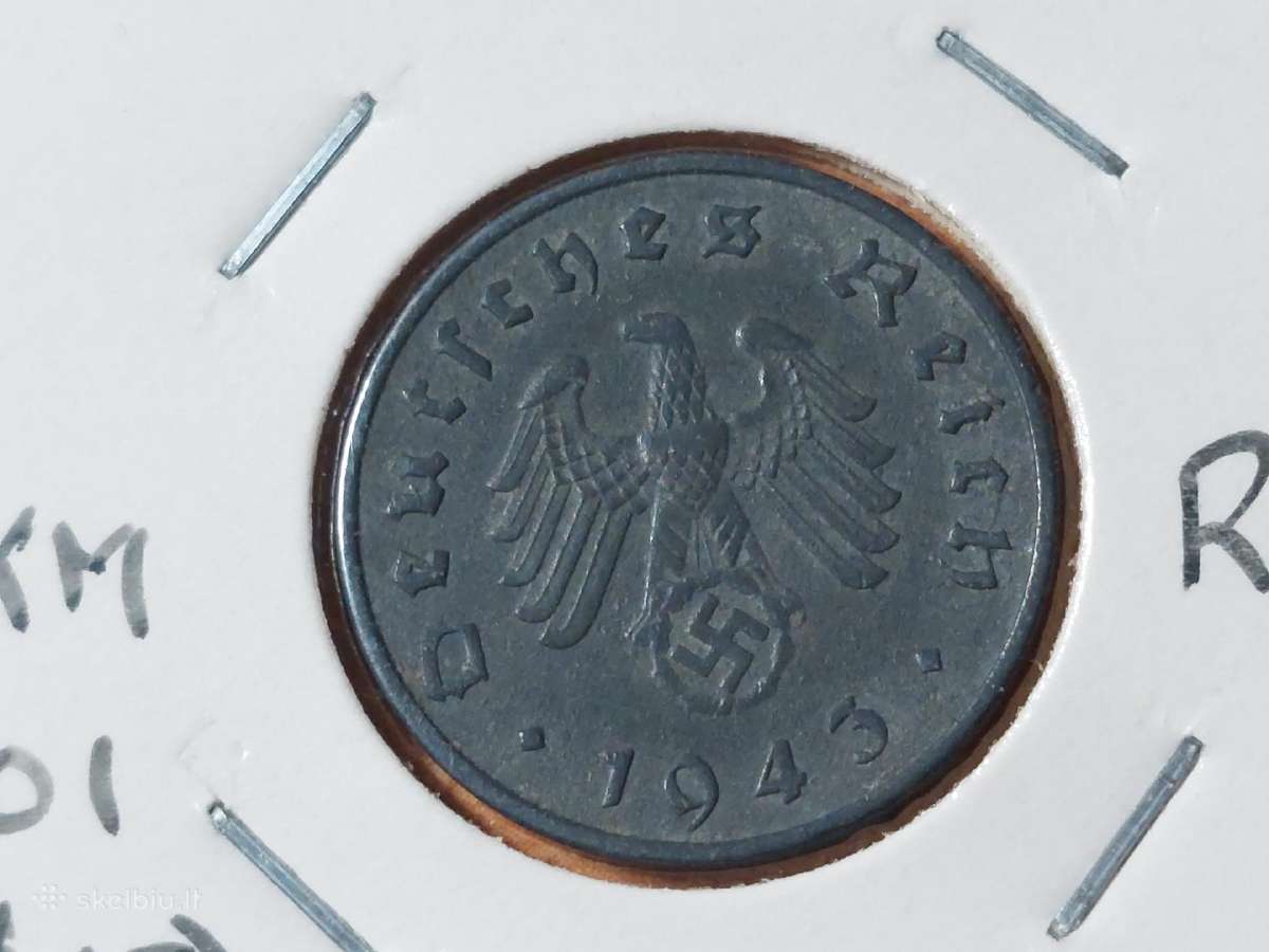 Vokietija 10 pfennig 1943 F - nuotraukos Nr. 2