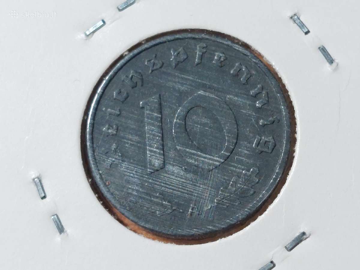 Vokietija 10 pfennig 1943 A