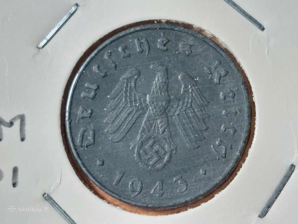 Vokietija 10 pfennig 1943 A - nuotraukos Nr. 2