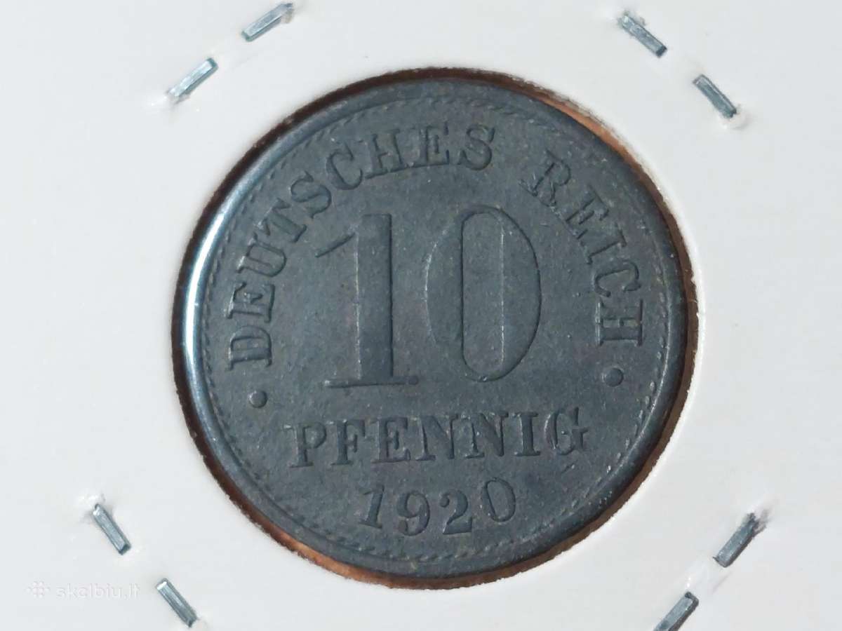Vokietija 10 pfennig 1920