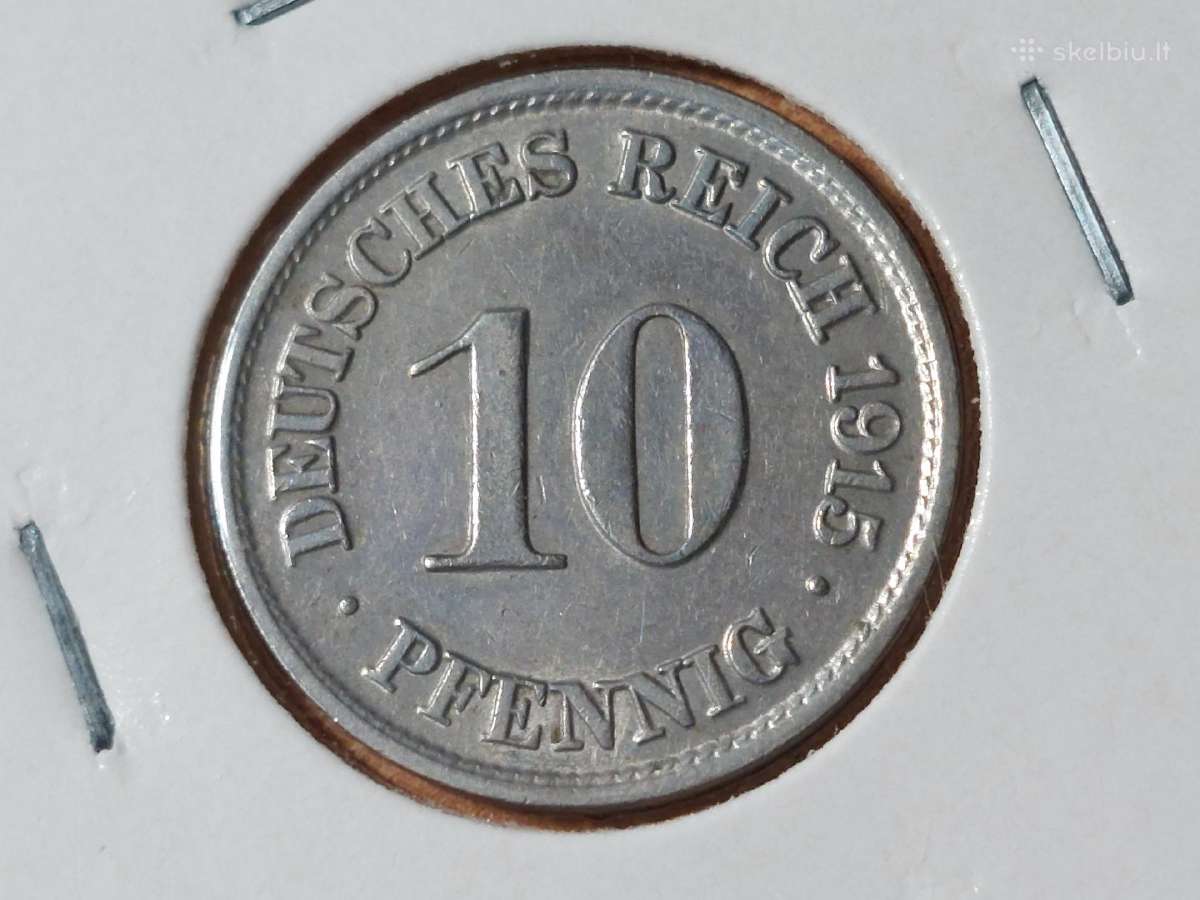 Vokietija 10 pfennig 1915 A