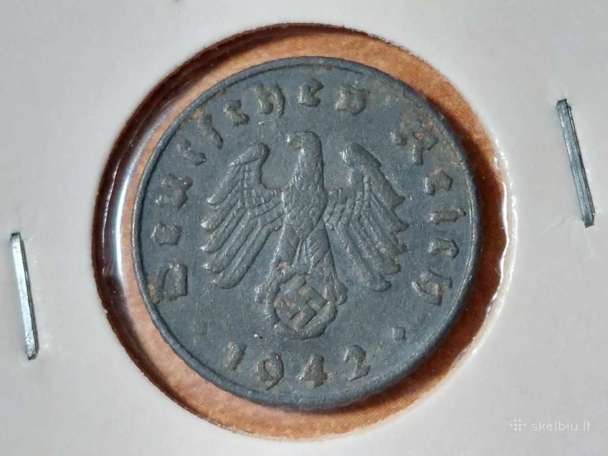 Vokietija 5 pfennig 1942 A - nuotraukos Nr. 2
