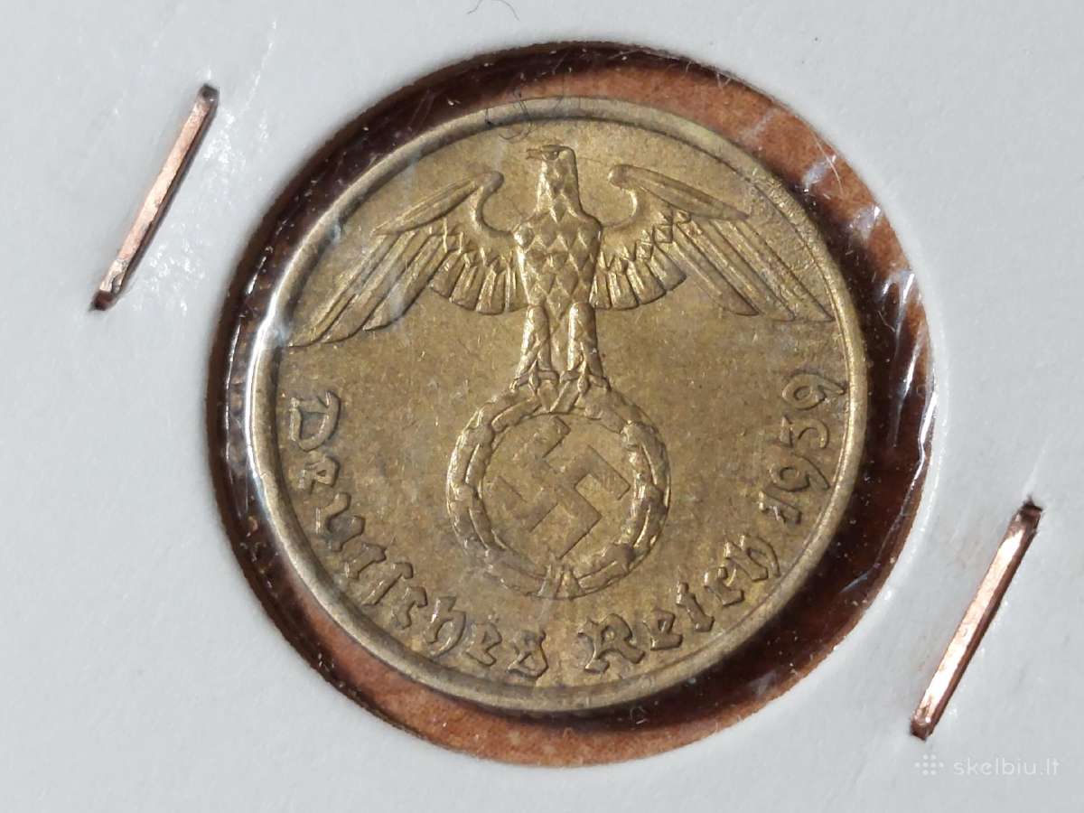 Vokietija 5 pfennig 1939 A - nuotraukos Nr. 2